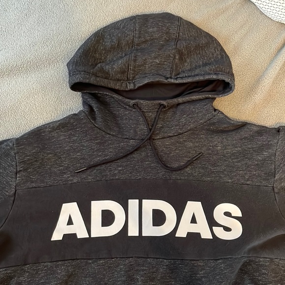 kid’s adidas athletic hoodie (dark gray) - Picture 3 of 9